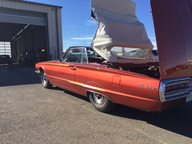 66-TBird-Top-in-action-rear