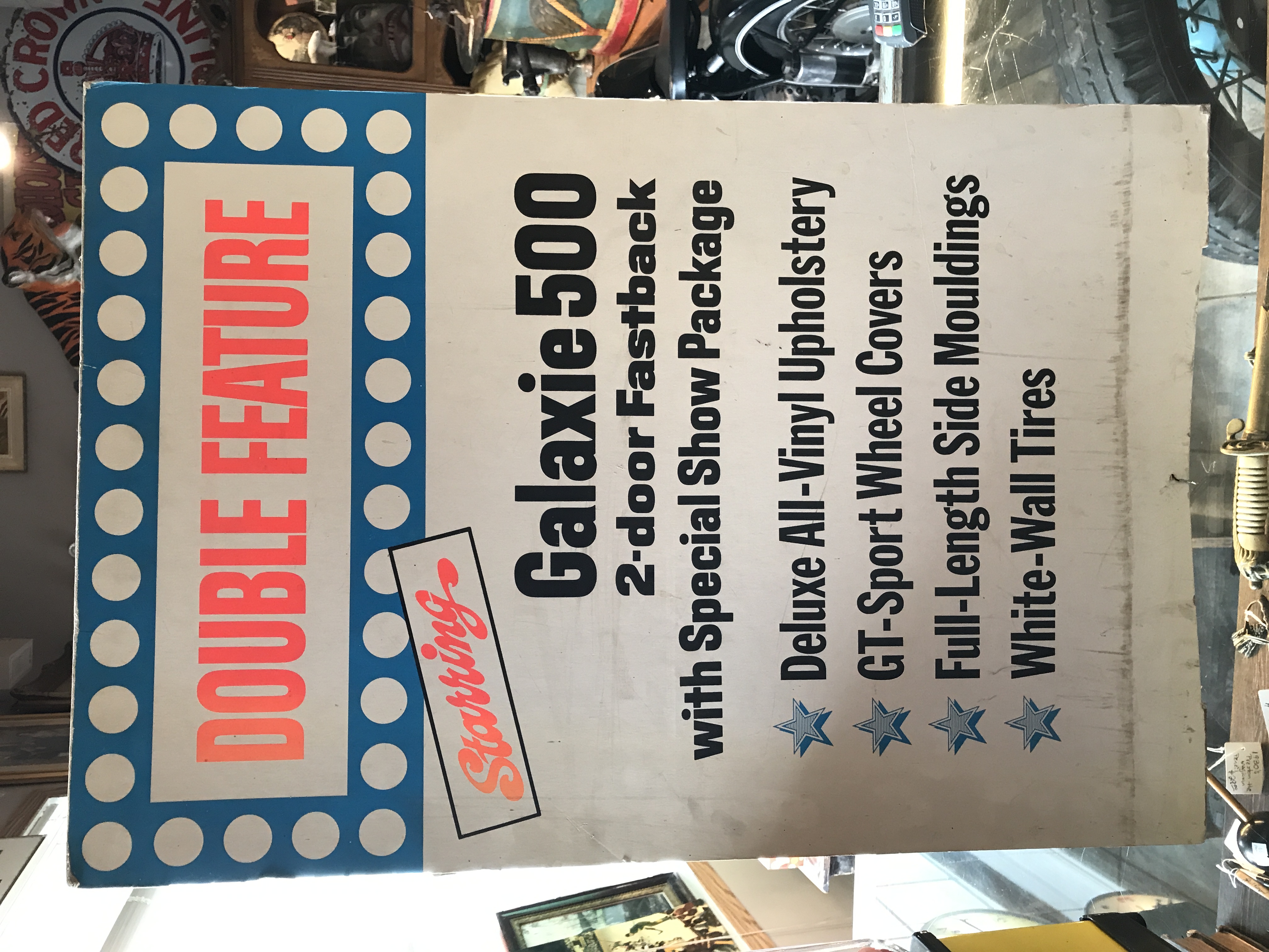 1960\’s Ford Galaxy 500XL Motor Show Sign