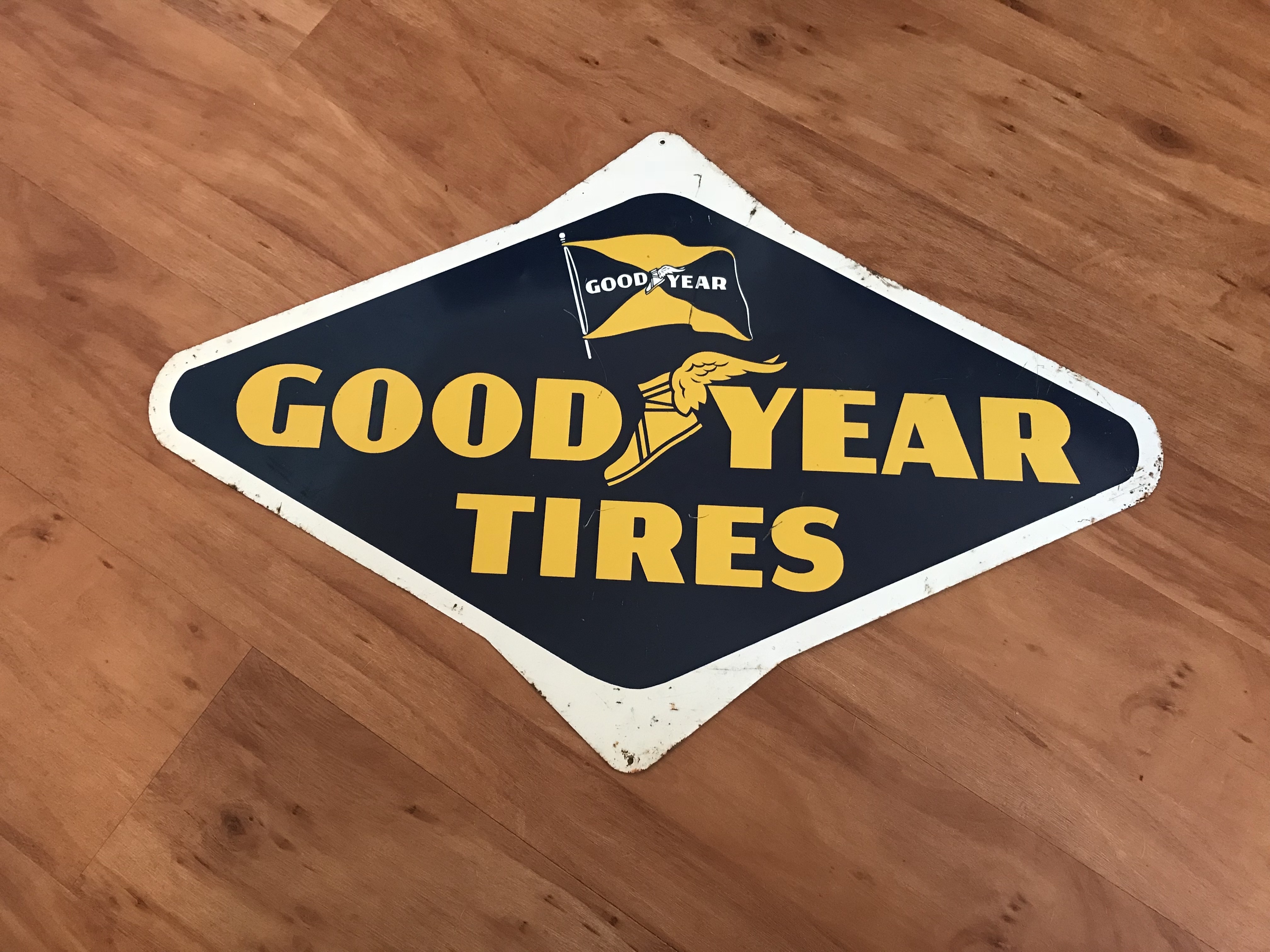 Original Goodyear Tires Metal Sign
