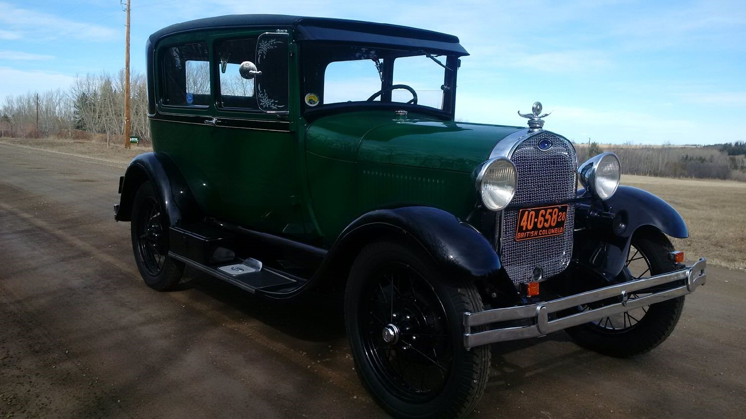 1928 Model A Tudor - Passenger view