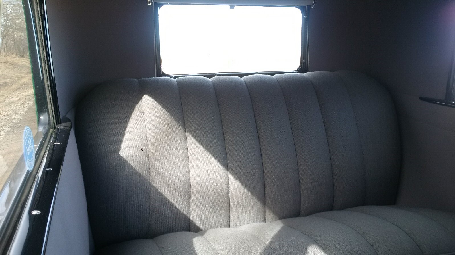 1928 Tudor Back seat view
