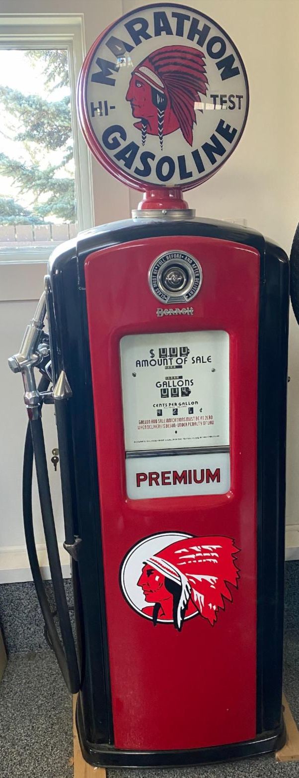 Vintage Bennet Red Indian Pump