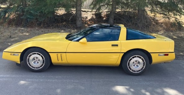 1986 Competition Yellow Corvette
